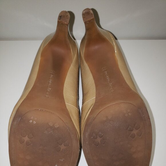 Taupe/Beige Patent High heel sz 6.5 - Picture 5 of 11